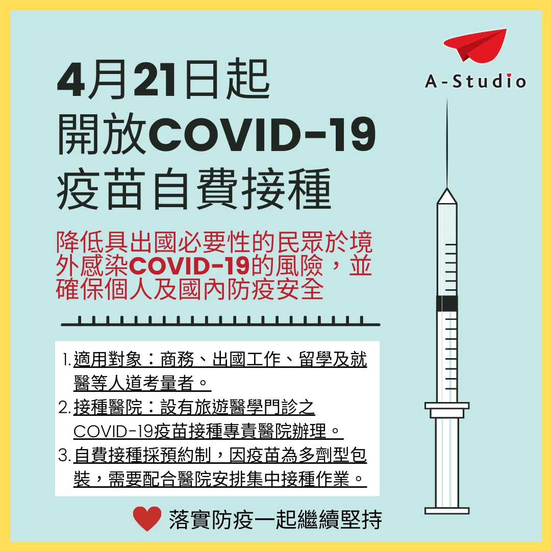 COVID-19疫苗自費接種